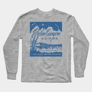 Palm Canyon Lodge / Vintage Matchbook Art Long Sleeve T-Shirt